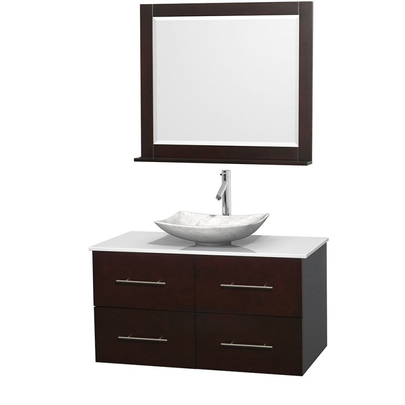 Wyndham Collection Centra 42" Single Bathroom Vanity Set for Vessel Sink - Espresso WC-WHE009-42-SGL-VAN-ESP 7