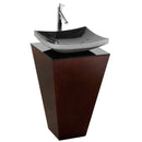 Wyndham Collection Esprit Bathroom Pedestal Vanity Set - Espresso w/ Black Granite Sink WSCS00420SESSGGS1M20