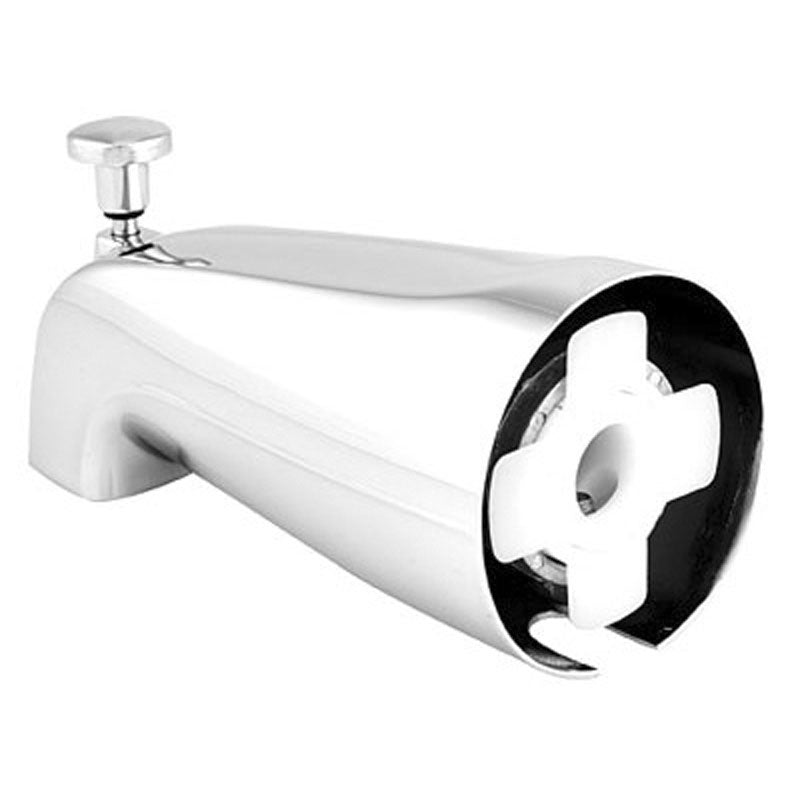 Jewel Faucets Slip Fit Builder Series Tub Spout With Diverter in Chrome 4950