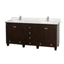 Wyndham Collection Acclaim 72" Double Bathroom Vanity - Espresso WC-CG8000-72-ESP 4