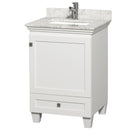 Wyndham Collection Acclaim 24" Single Bathroom Vanity - White WC-CG8000-24-WHT 5