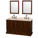 Wyndham Collection Rochester 60" Double Bathroom Vanity - Cherry WC-J231-60-DBL-VAN-CHE