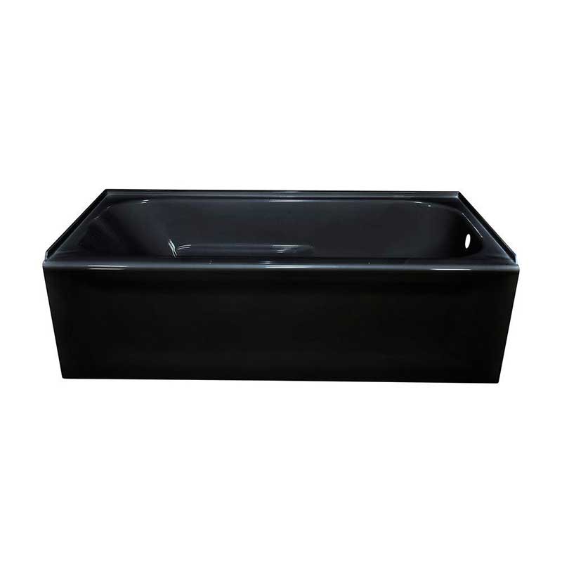 Lyons Industries Elite 4.5 ft. Right Drain Soaking Tub in Black