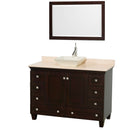 Wyndham Collection Acclaim 48" Single Bathroom Vanity for Vessel Sink - Espresso WC-CG8000-48-SGL-VAN-ESP