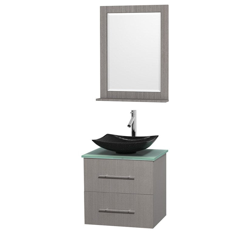 Wyndham Collection Centra 24" Single Bathroom Vanity Set for Vessel Sink - Gray Oak WC-WHE009-24-SGL-VAN-GRO 2