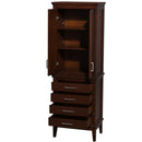 Wyndham Collection Hatton Linen Tower - Dark Chestnut WC-1616-LT-CDK 2