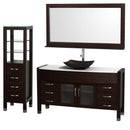 Wyndham Collection Daytona 60" Bathroom Vanity with Vessel Sink, Mirror and Cabinet - Espresso WC-A-W2109-60-T-ESP-SET 3