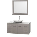 Wyndham Collection Centra 48" Single Bathroom Vanity Set for Vessel Sink - Gray Oak WC-WHE009-48-SGL-VAN-GRO 2