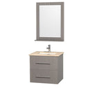 Wyndham Collection Centra 24" Single Bathroom Vanity for Undermount Sinks - Gray Oak WC-WHE009-24-SGL-VAN-GRO- 5