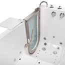 Ella Ultimate 30"x60" Acrylic Air and Hydro Massage + Independent Foot Massage Walk-In-Bathtub, Left Inward Swing Door, 5 Piece Fast Fill Faucet, 2" Dual Drain 5