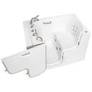 Ella Wheelchair Transfer 36"x55" Acrylic Hydro Massage Walk-In Bathtub with Left Outward Swing Door, 5 Piece Fast Fill Faucet, 2" Dual Drain 5