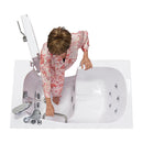 Ella Mobile 26"x45 Acrylic Hydro Massage Walk-In Bathtub with Right Outward Swing Door, Heated Seat, 2 Piece Fast Fill Faucet, 2"  Drain 5