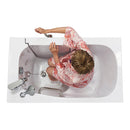 Ella Mobile 26"x45 Acrylic Soaking Walk-In-Bathtub, Right Outward Swing Door, Heated Seat,  2 Piece Fast Fill Faucet, 2"  Drain 5