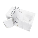 Ella Monaco 32"x52" Acrylic Hydro Massage Walk-In Bathtub with Left Outward Swing Door, 5 Piece Fast Fill Faucet, 2" Dual Drain 5