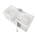 Ella Big4Two 36"x80" Hydro + Air Massage w/ Independent Foot Massage Acrylic Two Seat Walk-In-Bathtub, Right Outswing Door, Heated Seats, 2x2 Piece Fast Fill Faucet, 2" Dual Drain 5