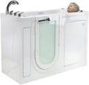 Ella's Bubbles OA2660-H-R-HB Lounger Acrylic Soaking and Heated Seat Walk-in Bathtub with Right Outward Swing Door, Ella 5pc. Fast-Fill Faucet, Dual 2" Drains, 27" x 60" x 43", White 7