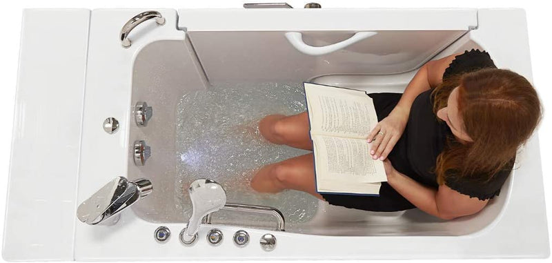 32x52 Transfer Hydro Massage Microbubble Acrylic Walk-In Tub, Fast Fill Faucet, Right 2" Dual Drain 3