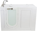 Ella's OA3252H-HB-L Monaco Acrylic Hydro Massage Walk-in Bathtub with Left Outward Swing Door, Fast Fill Faucet Set, 2" Dual Drains, 32" x 52" x 43", White 6