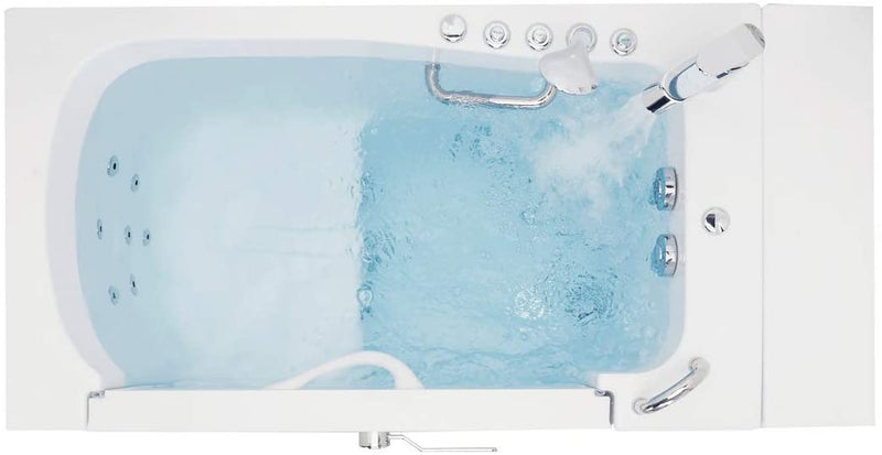32x52 Transfer Hydro Massage Microbubble Acrylic Walk-In Tub, Fast Fill Faucet, Right 2" Dual Drain 7