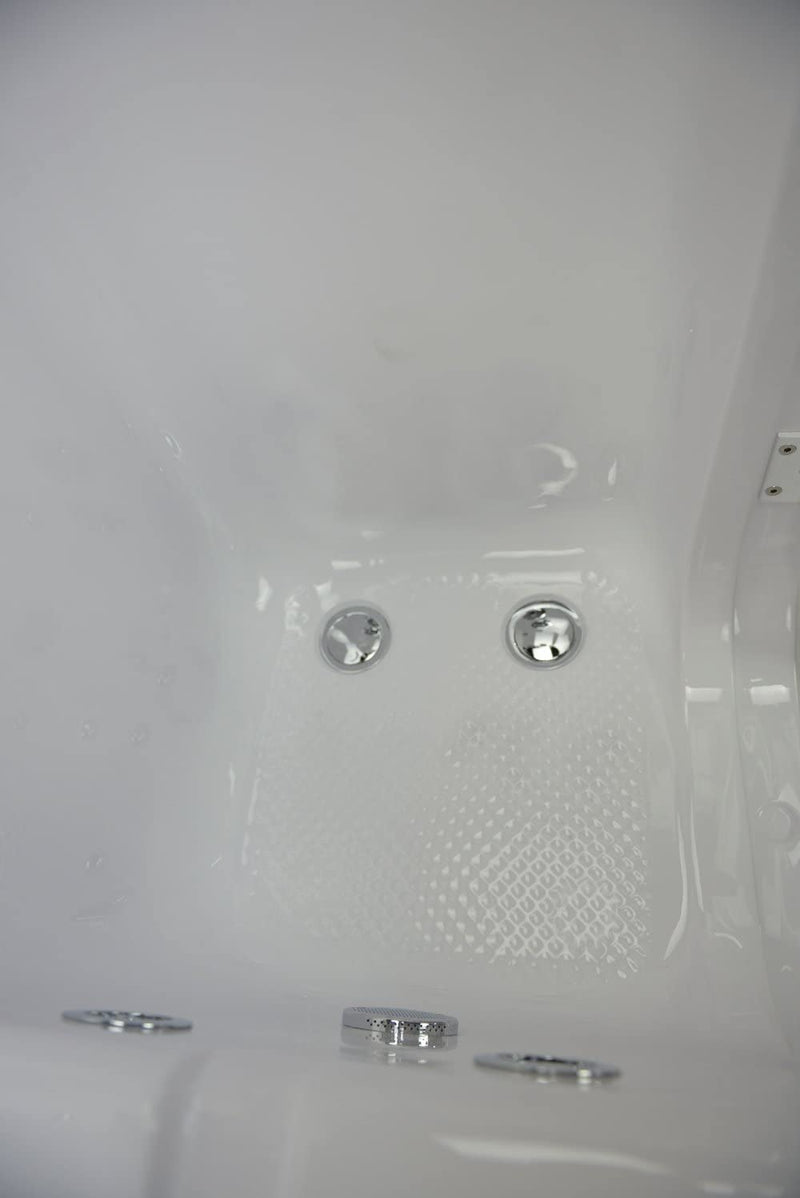 Ella's Bubbles OLA3252-R-HB Transfer32 Soaking Walk-In Bathtub with Right Outward Swing Door, Ella 5pc. Fast-Fill Faucet, Dual 2" Drains, White 7