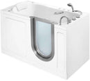 Ella's Bubbles HH3058 Ella Deluxe 30" x 52" Hydro Massage and Heated Seat Acrylic Walk-in Tub, Thermostatic Faucet, Dual 2" Drains, 30"x 55", White