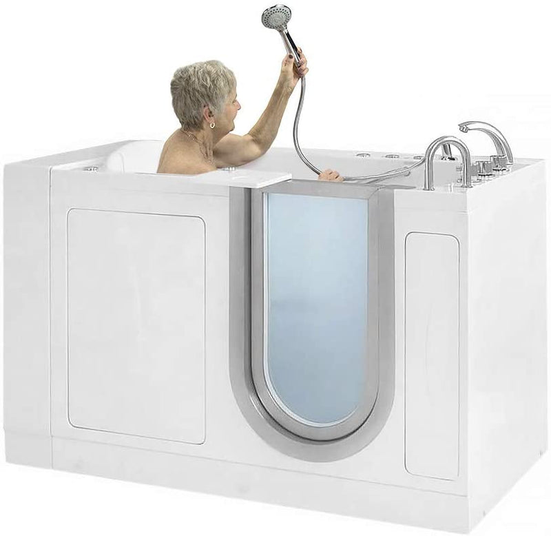 Ella's Bubbles H93118-HB Royal Air and Hydro Massage Acrylic Walk-In Bathtub with Heated Seat, 32"x 52", White 5