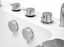 Ella's Bubbles H3058 Ella Deluxe 30"x 55" Hydro Massage Acrylic Walk-In Bathtub with Right Inward Swing Door, Thermostatic Faucet, Dual 2" Drains, White 7