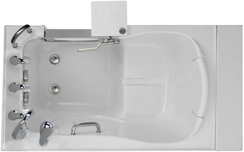 Ella's Bubbles H03118-HB Royal Acrylic Soaking+Heated Seat Walk-In Bathtub, 32" x 52" x 38", White 2