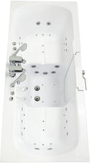 Ella's Bubbles O2SA3260DM-R Tub4Two Air and Hydro Massage, Microbubble Acrylic Walk-in Tub with Right Outward Swing Door, Thermostatic Faucet, Dual 2" Drains, 32" x 60" x 42", White 10