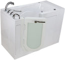 Ella's Bubbles OA3252D-HB-L Monaco Air and Hydro Massage Acrylic Walk-In Bathtub with Left Outward Swing Door, Ella 5pc. Fast-Fill Faucet, Dual 2" Drains, 32" x 52" x 43", White