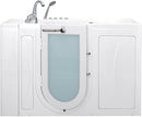Ella's OA3052DH-L-D Capri Air and Hydro Massage Acrylic Walk-in Bathtub, Outward Swing Door, Thermostatic Faucet, Digital Control, Heated Seat, Left 2" Drain, 30"x 52", White