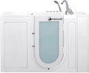 Ella's Bubbles OA3052DH-HB-R-D Capri Air and Hydro Massage Acrylic Walk-in Bathtub, Outward Swing Door, Thermostatic Faucet, Digital Control, Heated Seat, Dual 2" Drains, 30"x52", White