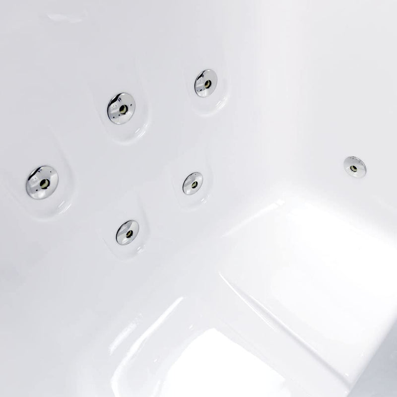 Ella's Bubbles O2SA3060 Tub4Two Acrylic Walk-In Whirlpool Bathtub, 0, White 13