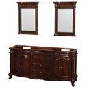 Wyndham Collection Edinburgh 72" Double Bathroom Vanity - Cherry WC-J233-72-DBL-VAN-CHE 4