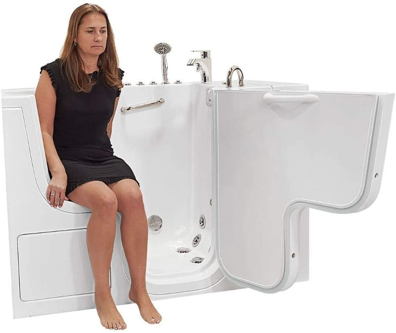 32x52 Transfer Hydro Massage Microbubble Acrylic Walk-In Tub, Fast Fill Faucet, Right 2" Dual Drain 9