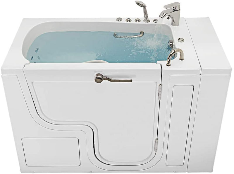 30x52 Transfer Hydro Foot Massage Acrylic Walk-In Tub, Fast Fill Faucet, Right 2" Dual Drain 6