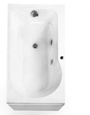 Ella Solo Alcove Infusion Microbubble Therapy 32”x 60“ x Acrylic Bathtub, Right Side Drain 2