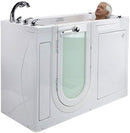 Ella's Bubbles OA2660H-L-HB Lounger Hydro Massage Walk-In Bathtub with Left Outward Swing Door, Ella 5pc. Fast-Fill Faucet, Dual 2" Drains, 27" x 60" x 43", White 6
