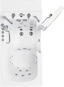 Ella's Bubbles OA3052D-R-D Capri Air and Hydro Massage Acrylic Walk-In Bathtub with Right Outward Swing Door, Digital Control, Thermostatic Faucet, Dual 2" Drains, 30"x52", White 10
