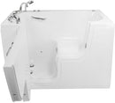 Ella's Bubbles OLA3060HM-L-HB Transfer 60 Hydro Massage and Microbubble Walk-In Bathtub with Left Outward Swing Door, Ella 5pc. Fast-Fill Faucet, Dual 2" Drains, White 2