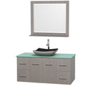 Wyndham Collection Centra 48" Single Bathroom Vanity Set for Vessel Sink - Gray Oak WC-WHE009-48-SGL-VAN-GRO 5