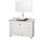 Wyndham Collection Acclaim 48" Single Bathroom Vanity for Vessel Sink - White WC-CG8000-48-SGL-VAN-WHT 2