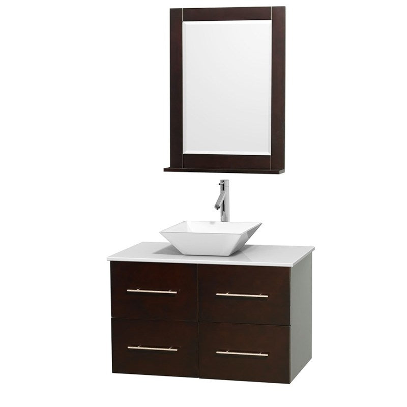 Wyndham Collection Centra 36" Single Bathroom Vanity Set for Vessel Sink - Espresso WC-WHE009-36-SGL-VAN-ESP 2