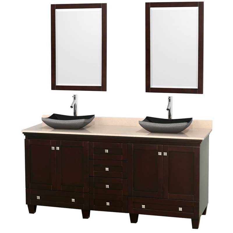 Wyndham Collection Acclaim 72" Double Bathroom Vanity for Vessel Sinks - Espresso WC-CG8000-72-DBL-VAN-ESP 5