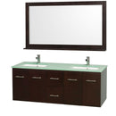 Wyndham Collection Centra 60" Double Bathroom Vanity for Undermount Sinks - Espresso WC-WHE009-60-DBL-VAN-ESP- 6