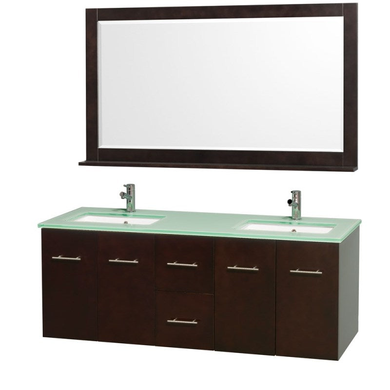 Wyndham Collection Centra 60" Double Bathroom Vanity for Undermount Sinks - Espresso WC-WHE009-60-DBL-VAN-ESP- 6