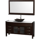 Wyndham Collection Daytona 60" Bathroom Vanity with Vessel Sink and Mirror - Espresso WC-A-W2109-60-T-ESP 3