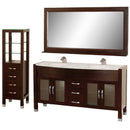 Wyndham Collection Daytona 63" Double Bathroom Vanity Set - Espresso w/ Drawers & Cabinet WC-A-W2200-63-ESP-SET 4