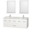 Wyndham Collection Centra 60" Double Bathroom Vanity for Undermount Sinks - Matte White WC-WHE009-60-DBL-VAN-WHT- 3