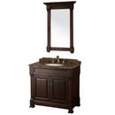 Wyndham Collection Andover 36" Traditional Bathroom Vanity Set - Dark Cherry WC-TS36-DKCH 2